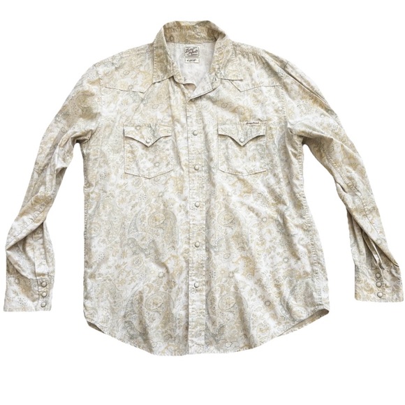 Lucky Brand Other - LUCKY BRAND VINTAGE Men's Paisley Shirt Size XL WESTERN RODEO COWBOY